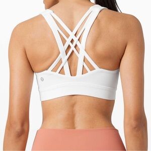 Two Lululemon Free To Be Elevated Bras Size 10 (White & Black)